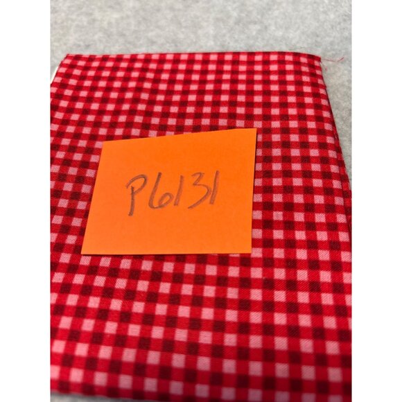 Red & Red Gingham Cotton Fabric Claire Murray 2005 Winter Friend Quilt Craft 18x - Picture 5 of 5